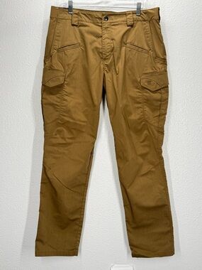 5.11 Tactical Men's Tan Icon Cargo Pants - Utility Pocket Trousers 36x32